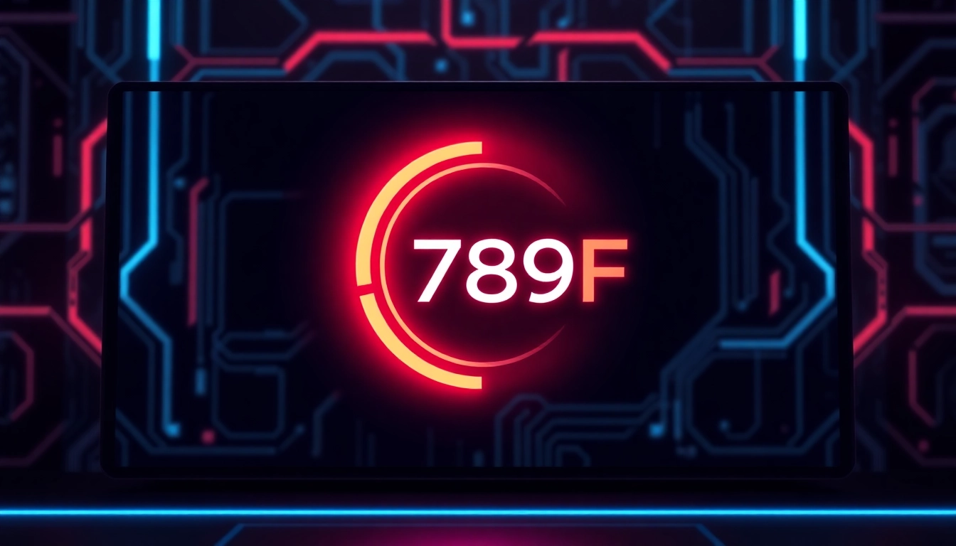 789F branding showcases a dynamic online gaming platform with bright visuals and engaging interface, highlighting user experience and technology.