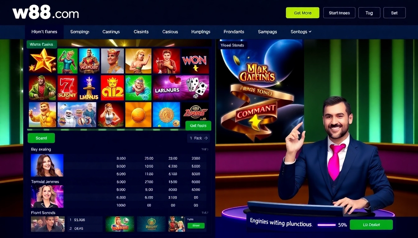 Secure and user-friendly w88 com betting platform with vibrant casino games and live betting action.