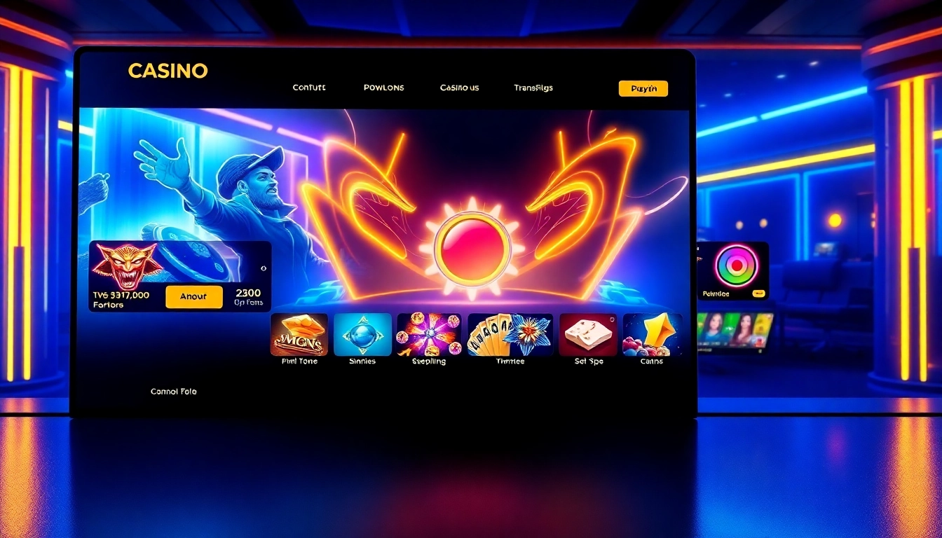Screenshot of uu88.cymru online casino homepage highlighting engaging game selections and modern design features in vibrant blue and gold tones for improved user engagement.