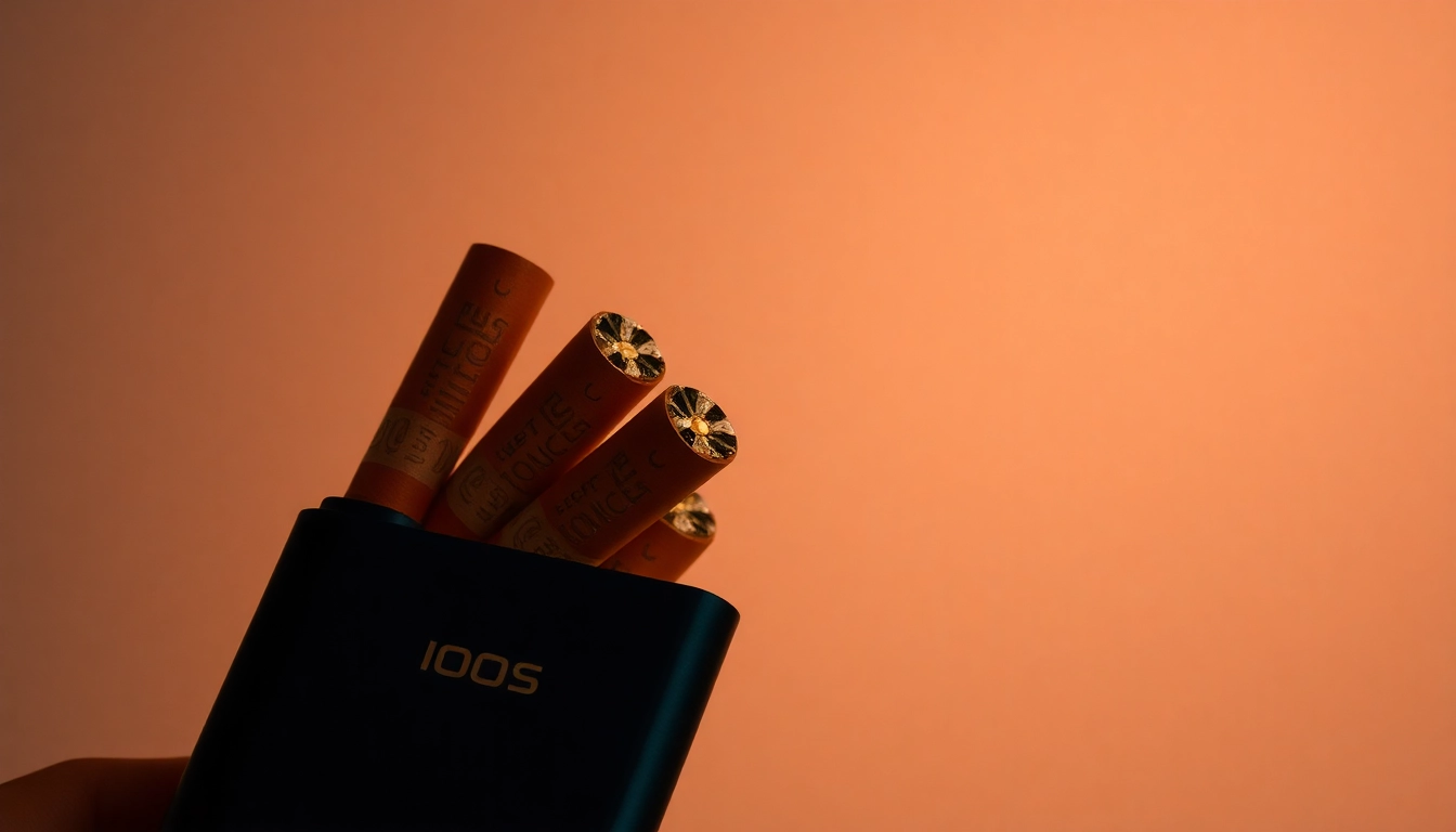 Heets sigara tobacco sticks heated in IQOS device showcasing modern design and usability for adult smokers seeking smoke-free options.