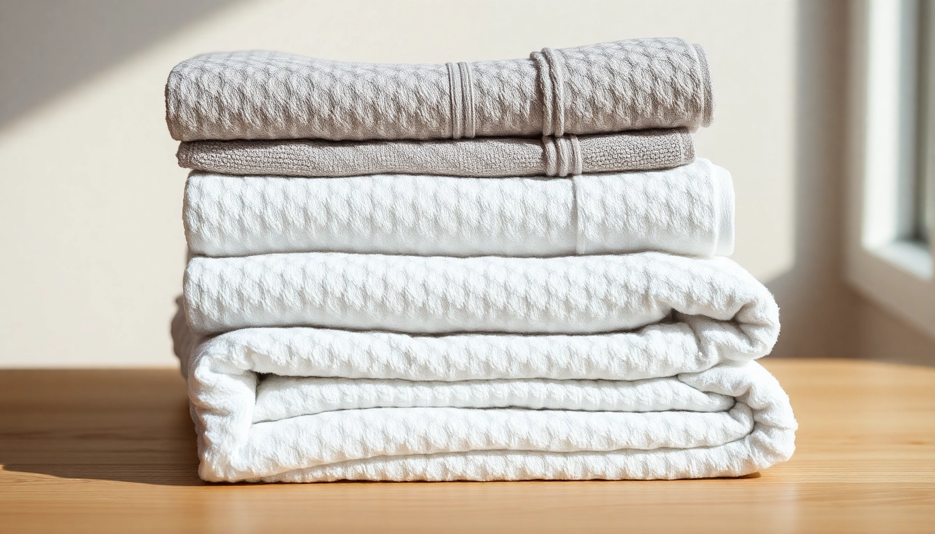 Soft and plush modal towels displayed in a spa-like setting, highlighting their luxurious texture and absorbency.