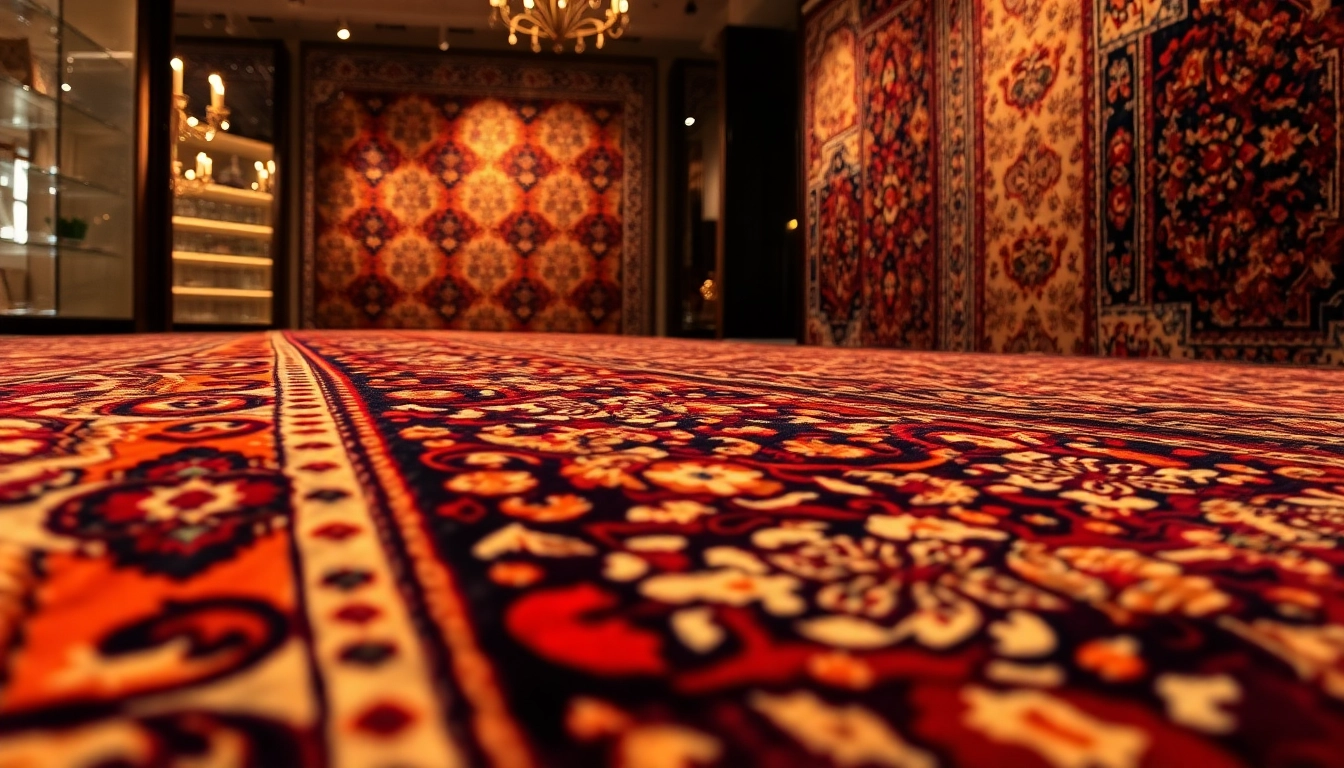 Showcase of a beautiful Tappeto persiano Milano with detailed patterns and vibrant colors for