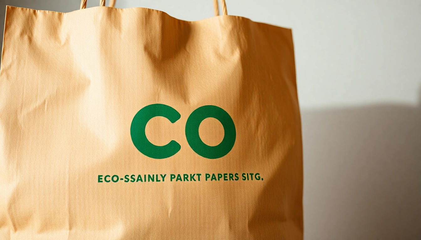 High-quality torba papierowa being held by a worker showcasing eco-friendly packaging for retail use