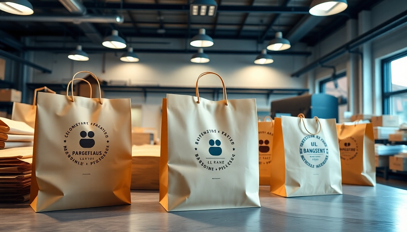 High-quality torba papierowa being manufactured in a modern factory with eco-friendly materials