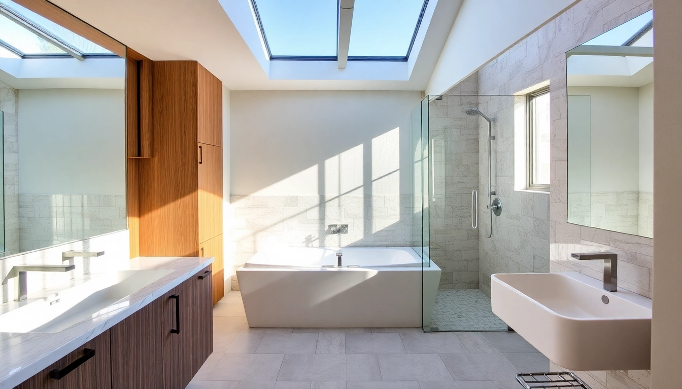 Professional bathroom renovation in Airdrie showcasing a stylish, renovated space with new