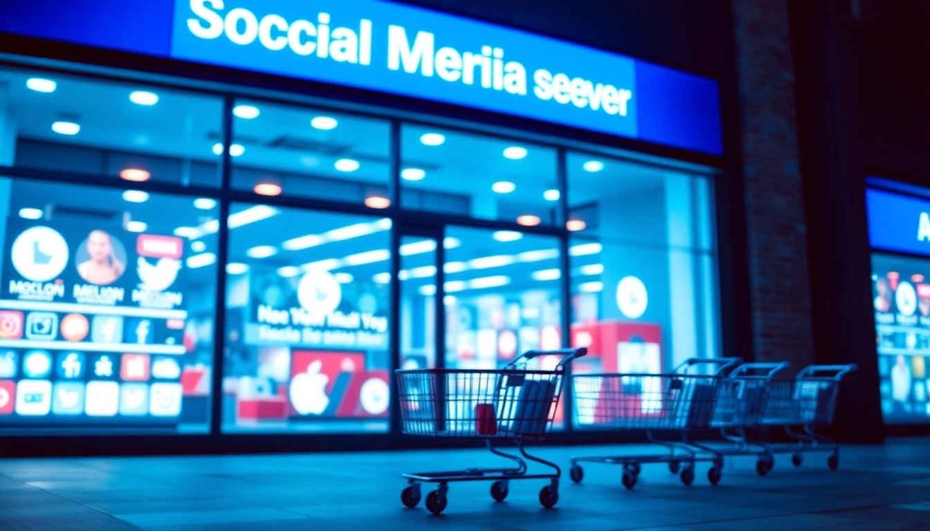 Social Media Commerce News highlights modern social shopping platforms with dynamic visuals and
