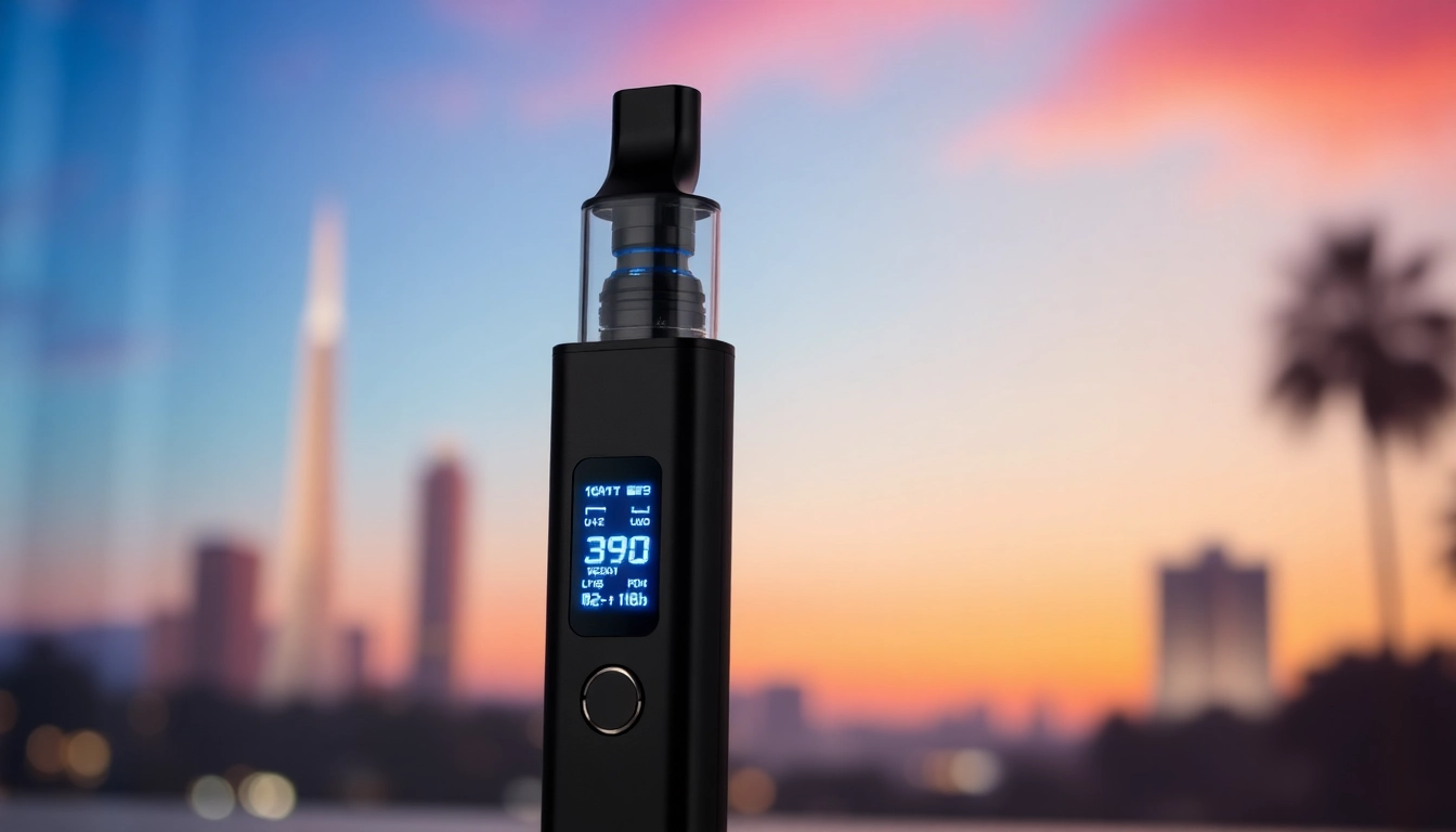 Hitz California disposable vape with LCD screen and premium design for smooth vaping experience